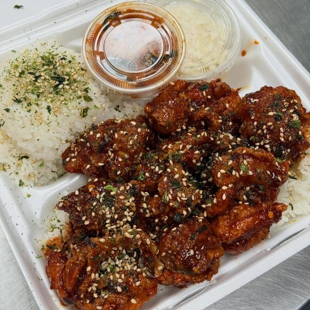 Spicy Furikake Korean Chicken..