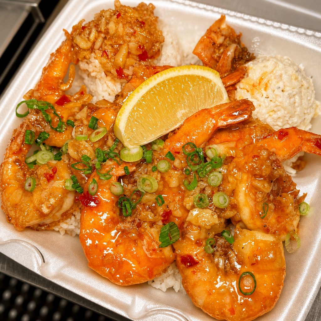 Sweet & Spicy Garlic Shrimp (Shell On).