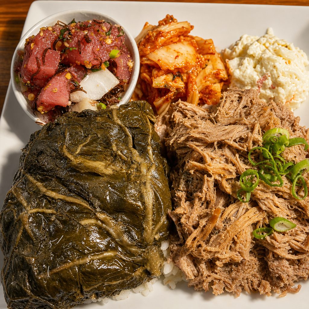 Lau Lau Kalua Pig N Poi.